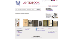Desktop Screenshot of antiqbook.com